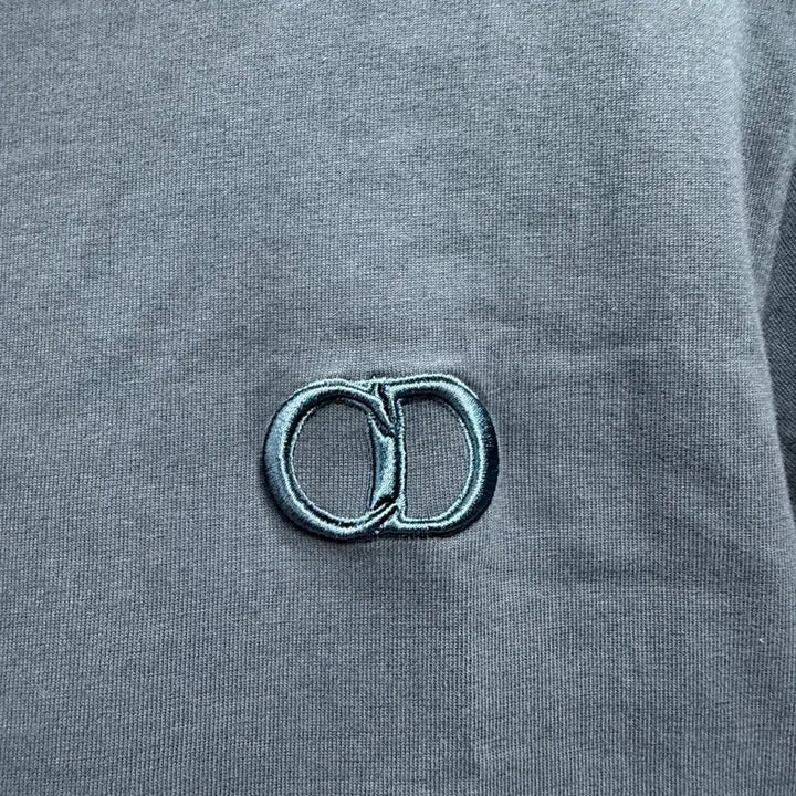 [BUNJANG] Dior CD Logo Icon Embroidered Short Sleeve T-Shirt / { S } 디올 CD 로고 아이콘 자수 반팔 티셔츠