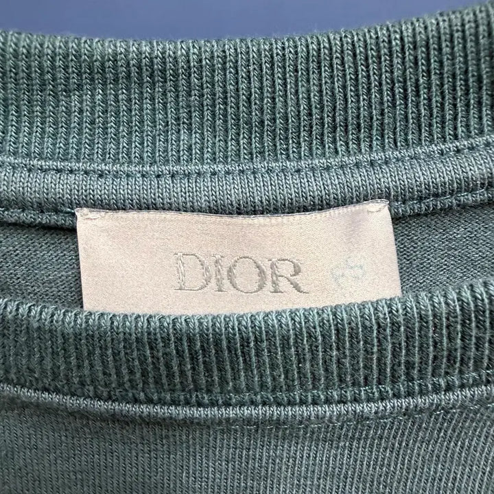[BUNJANG] Dior CD Logo Icon Embroidered Short Sleeve T-Shirt / { S } 디올 CD 로고 아이콘 자수 반팔 티셔츠