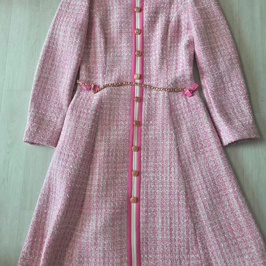 [BUNJANG] MOJO.S.FININ Tweed Belt Dress / 모조에스핀 트위드 벨트 원피스