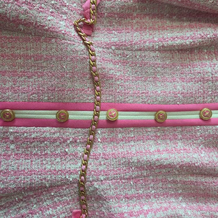 [BUNJANG] MOJO.S.FININ Tweed Belt Dress / 모조에스핀 트위드 벨트 원피스