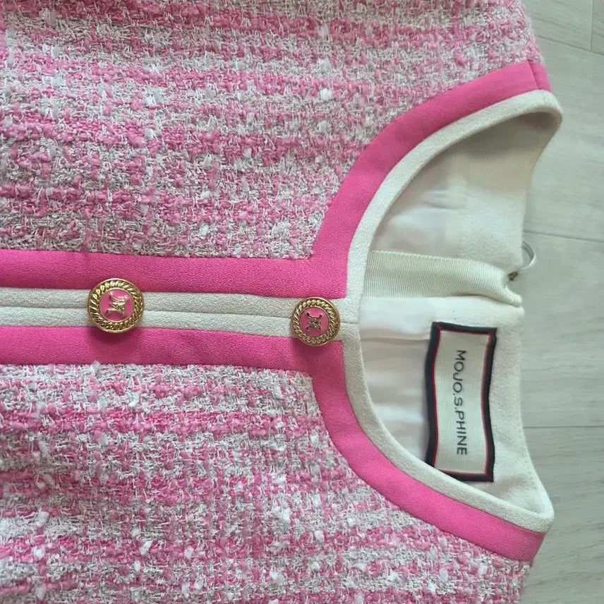[BUNJANG] MOJO.S.FININ Tweed Belt Dress / 모조에스핀 트위드 벨트 원피스