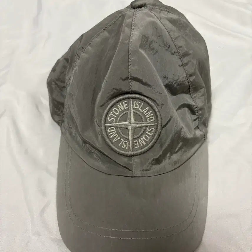 [BUNJANG] Stone Island Nylon Metal Ball Cap Grey L / 스톤아일랜드 나일론 메탈 볼캡 그레이
