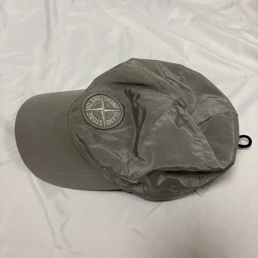 [BUNJANG] Stone Island Nylon Metal Ball Cap Grey L / 스톤아일랜드 나일론 메탈 볼캡 그레이