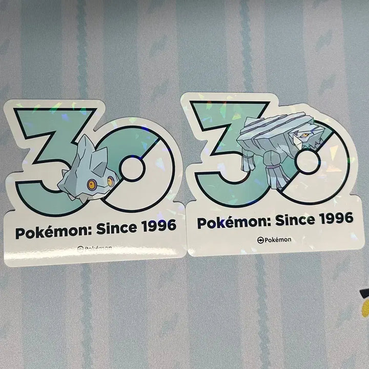 [BUNJANG] Pokemon 30th Anniversary Logo Sticker Set / [포켓몬 30주년 로고스티커]꽁어름, 크레베이스