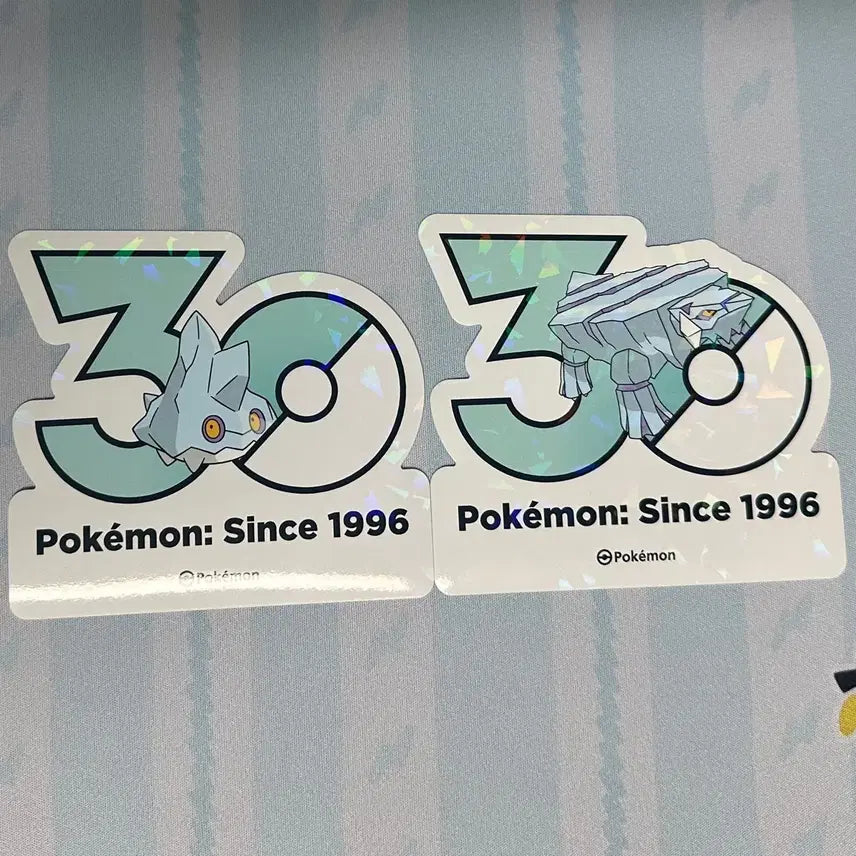 [BUNJANG] Pokemon 30th Anniversary Logo Sticker Set / [포켓몬 30주년 로고스티커]꽁어름, 크레베이스