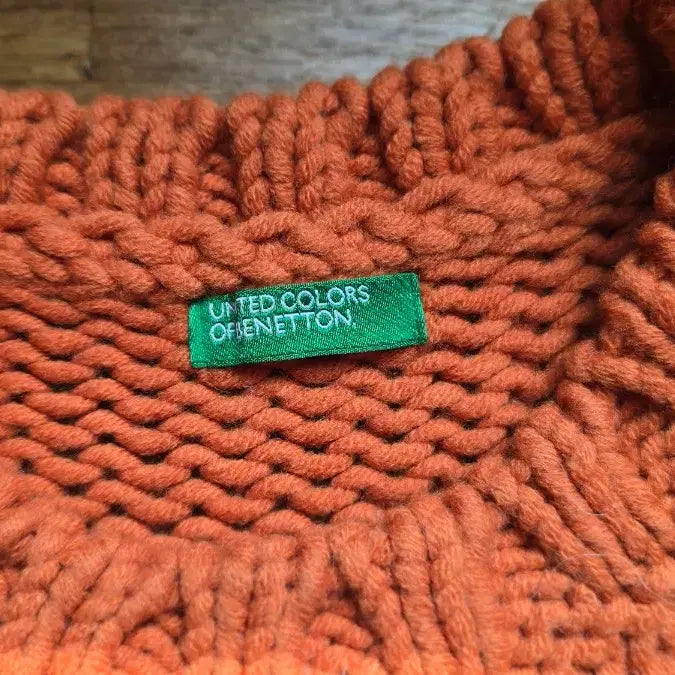 [BUNJANG] Benetton Knit Vest / BENETTON 베네통 니트 베스트 조끼 Made In Italy
