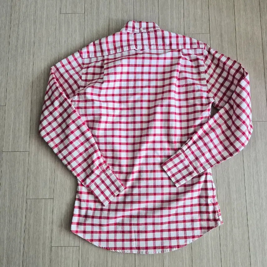 [BUNJANG] Thom Browne Red White Check Shirt / 톰브라운 레드 화이트 체크 셔츠