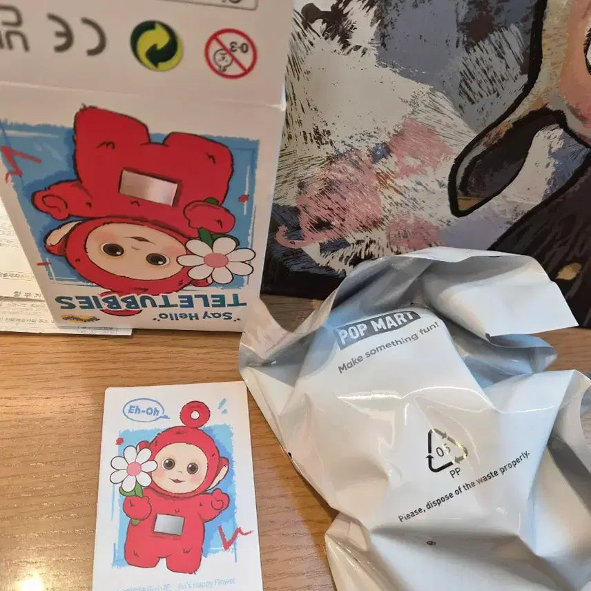 [BUNJANG] Pop Mart Teletubbies Po Vinyl Keychain / 팝마트 텔레토비 인형키링 뽀 비닐미개봉