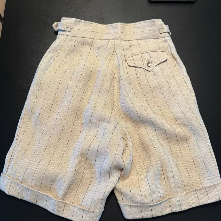 [BUNJANG] Habercorp Linen Gurkha Shorts / 하버색 린넨 구르카 쇼츠