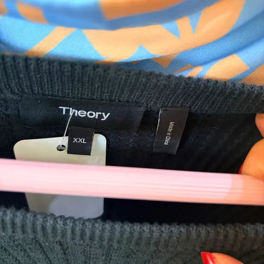 [BUNJANG] Theory Black Waffle Long Sleeve T-Shirt / Theory 블랙 와플 긴팔 티셔츠
