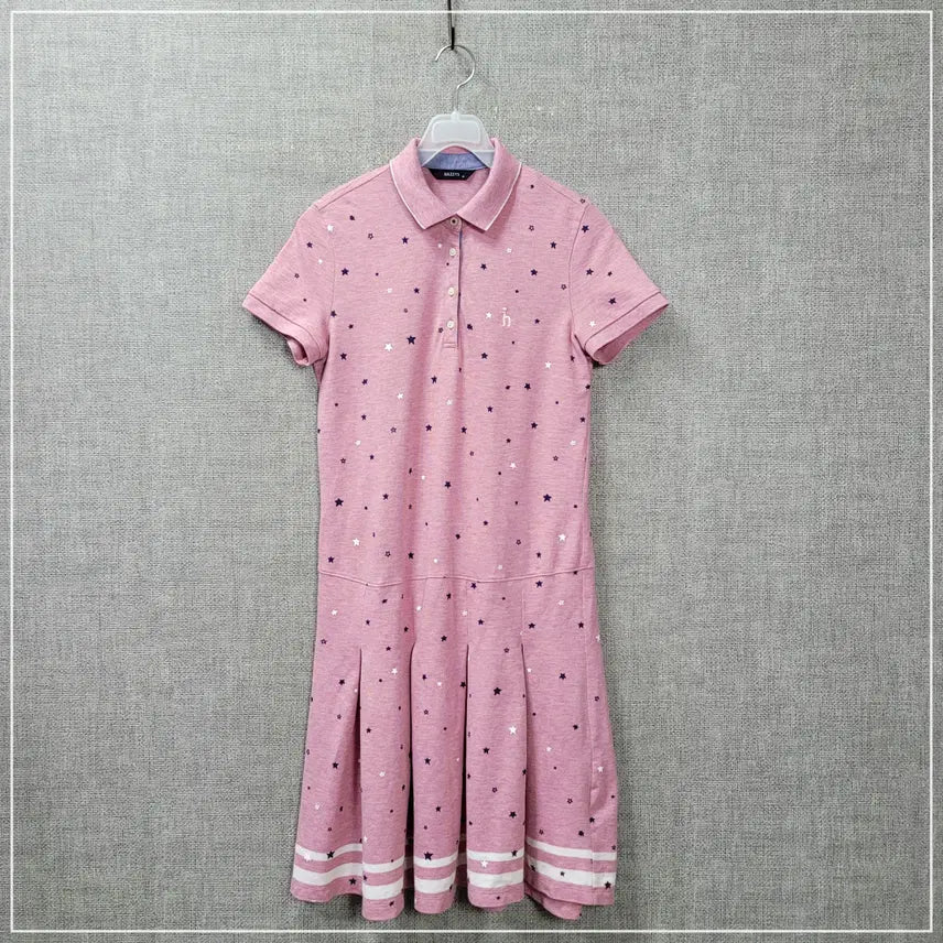 [BUNJANG] HAZZYS Pink Printed One-Piece Dress Women&