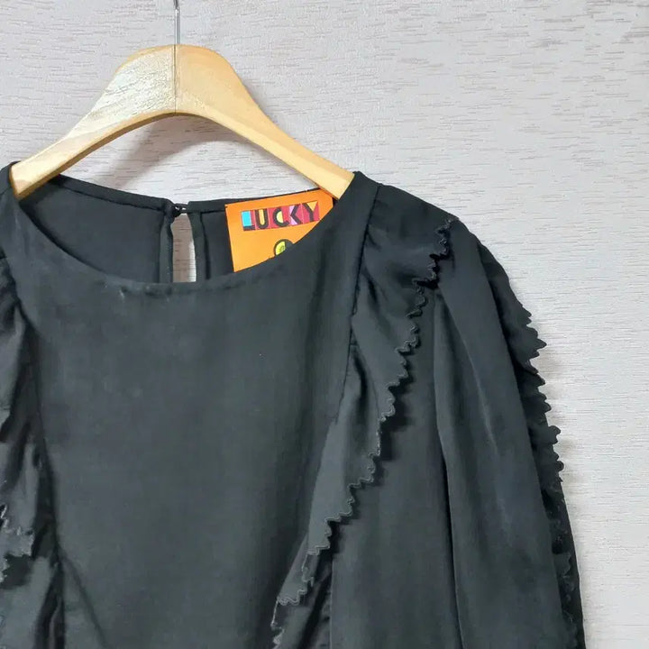 [BUNJANG] Lucky Chouette Black Frill Dress Women&