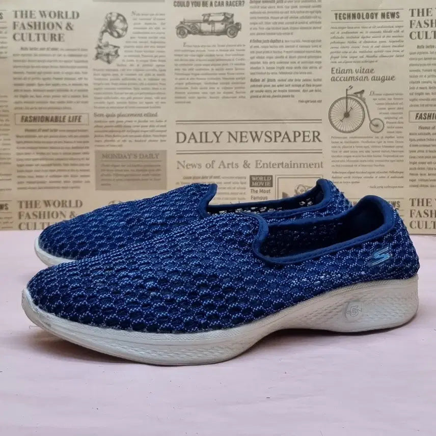 [BUNJANG] Skechers Go Walk 4 Cool Slip-on 225 / 스케쳐스 고워크4 쿨슬립온 225