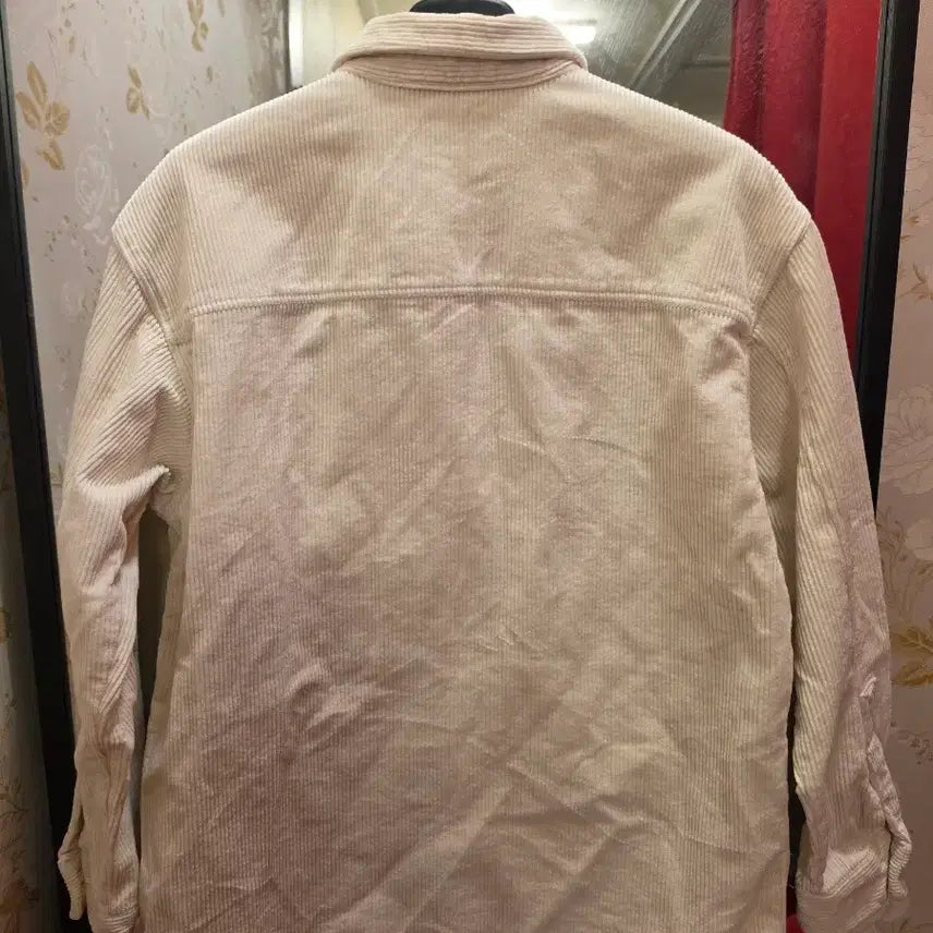 [BUNJANG] Hazzys Ivory Corduroy Shirt Size 100 / 7/54 헤지스 아이보리 코듀로이 셔츠 100사이즈
