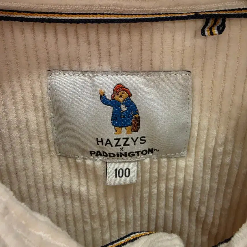 [BUNJANG] Hazzys Ivory Corduroy Shirt Size 100 / 7/54 헤지스 아이보리 코듀로이 셔츠 100사이즈