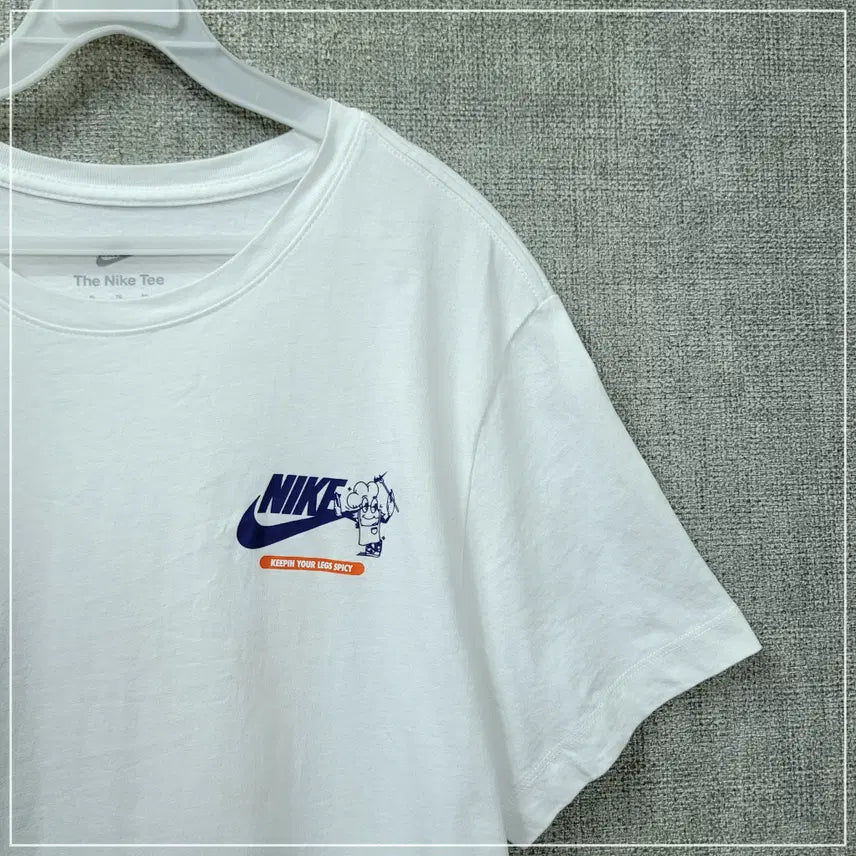 [BUNJANG] Nike Back Printing White T-Shirt Men&