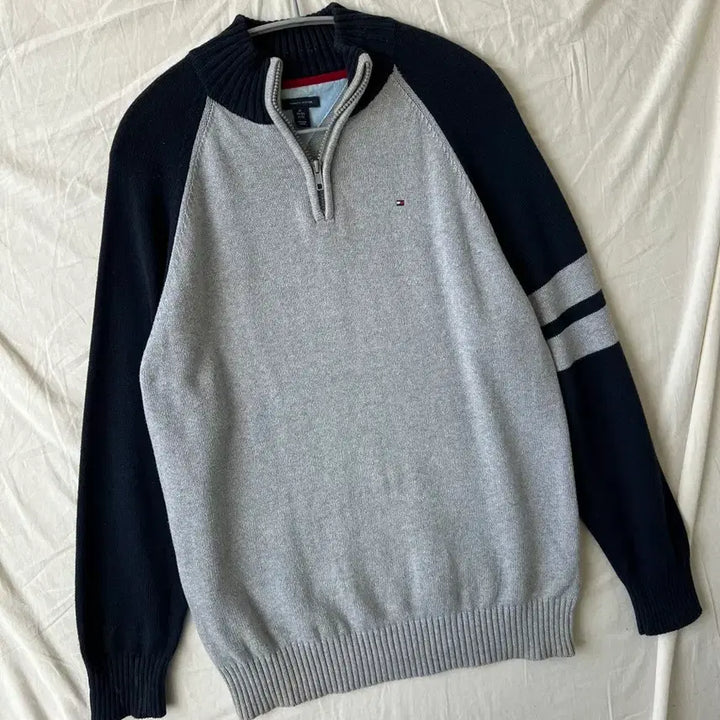 [BUNJANG] Tommy Hilfiger Half-Zip Knit Sweater XL / 타미힐피거 반집업 니트