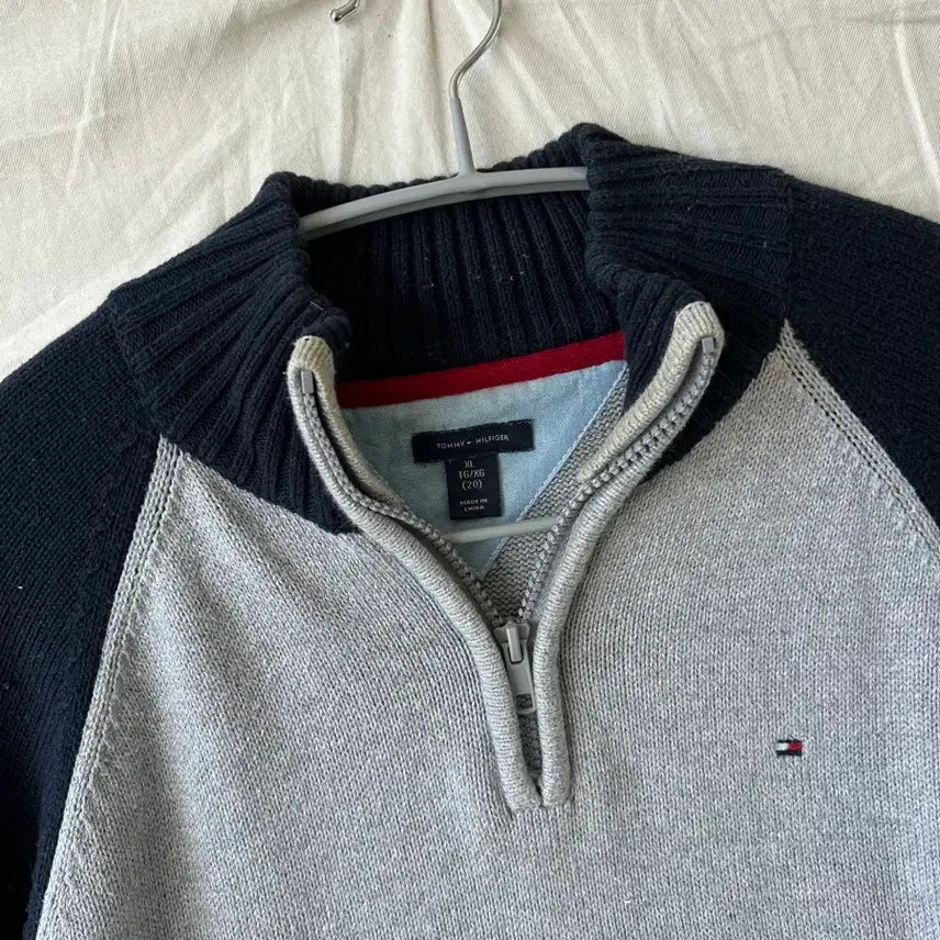 [BUNJANG] Tommy Hilfiger Half-Zip Knit Sweater XL / 타미힐피거 반집업 니트