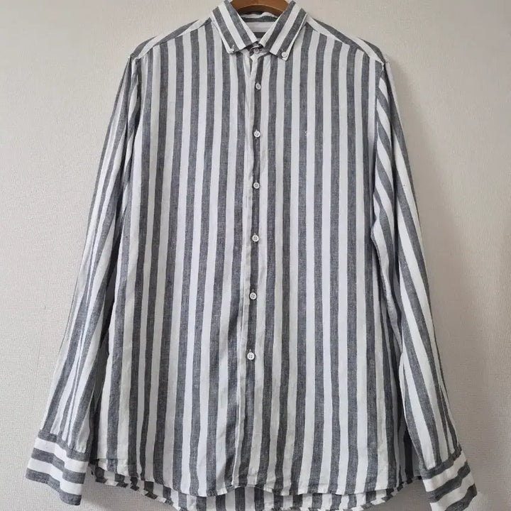[BUNJANG] Dupont Stripe Linen Shirt / 듀퐁스트라이프린넨셔츠