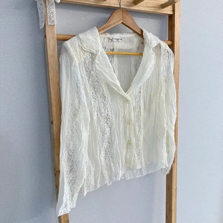 [BUNJANG] Lace Collar Cardigan / 레이스 카라 가디건