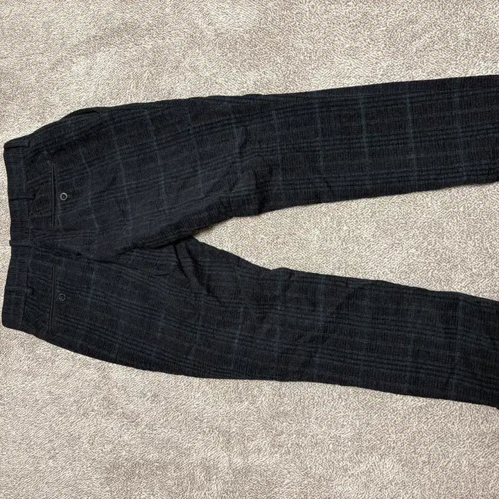 [BUNJANG] Sacai 14AW Acrylic Wool Check Roll-up Tapered Pants / 사카이 14AW 아크릴 울 체크 롤업 테이퍼드 팬츠