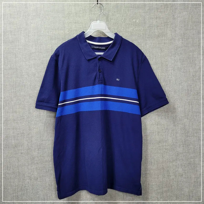 [BUNJANG] Calvin Klein Navy Short Sleeve Polo Shirt Men&
