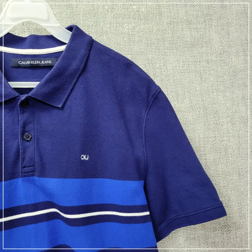 [BUNJANG] Calvin Klein Navy Short Sleeve Polo Shirt Men&