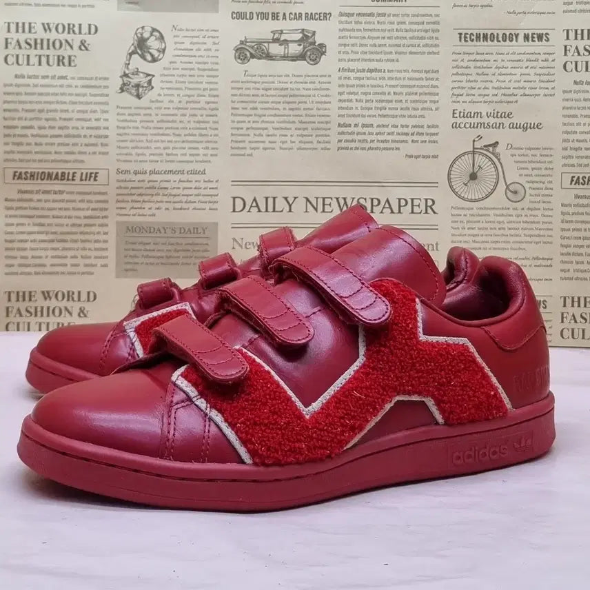 [BUNJANG] Adidas x Raf Simons Red Sneakers / 아디다스x라프시몬스 레드 운동화 235