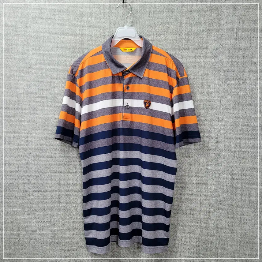 [BUNJANG] Macaw Orange Grey Short Sleeve T-Shirt Men&