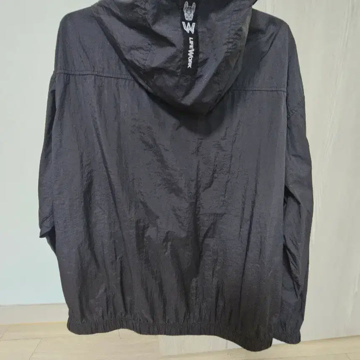 [BUNJANG] LIFEWORK Black Windbreaker Jacket / LIFEWORK 라이프워크 블랙 바람막이