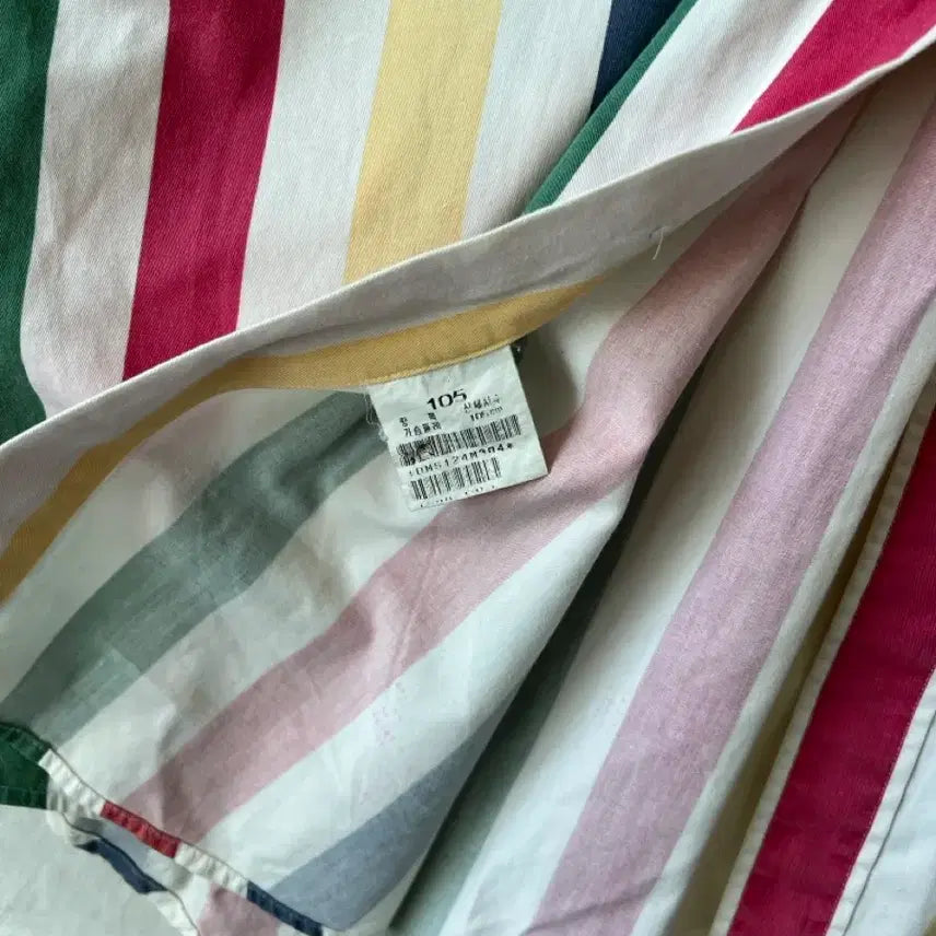 [BUNJANG] Beanpole Striped Short-Sleeve Shirt / 빈폴 스트라이프 반팔셔츠