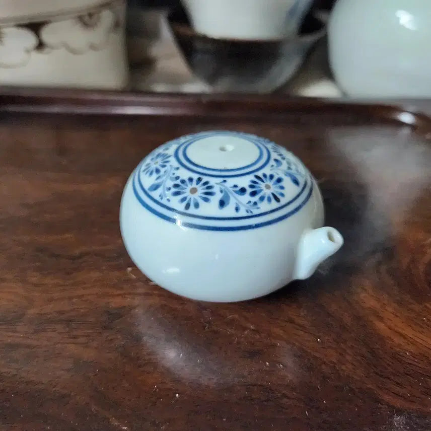 [BUNJANG] Master Potter Park Bu-won Celadon Chrysanthemum Pattern Inkstone / 왕실도예명장 지당 박부원 도자기 청화백자 국화문연적