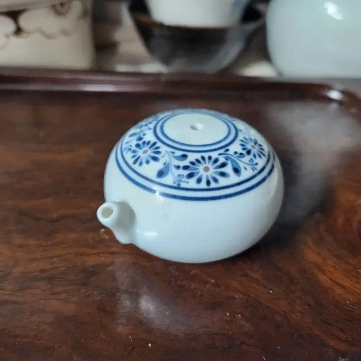 [BUNJANG] Master Potter Park Bu-won Celadon Chrysanthemum Pattern Inkstone / 왕실도예명장 지당 박부원 도자기 청화백자 국화문연적