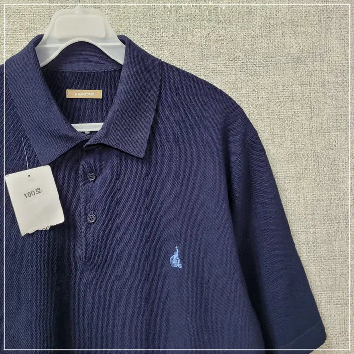 [BUNJANG] Beanpole Navy Short Sleeve Knit Polo Shirt Men&