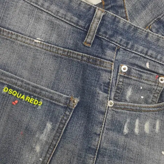 [BUNJANG] Dsquared2 Neon Gene Cool Guy Fit Denim Jeans (Size 32) / 디스퀘어드2 정품(사방스판) 네온진 쿨가이핏데님 32인치(No.4)