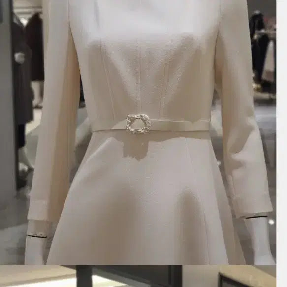 [BUNJANG] JIGOTT Square Neck Flare Two-Piece Wedding Guest Dress / 지고트 스퀘어넥 플레어 2부 피로연 상견례 원피스