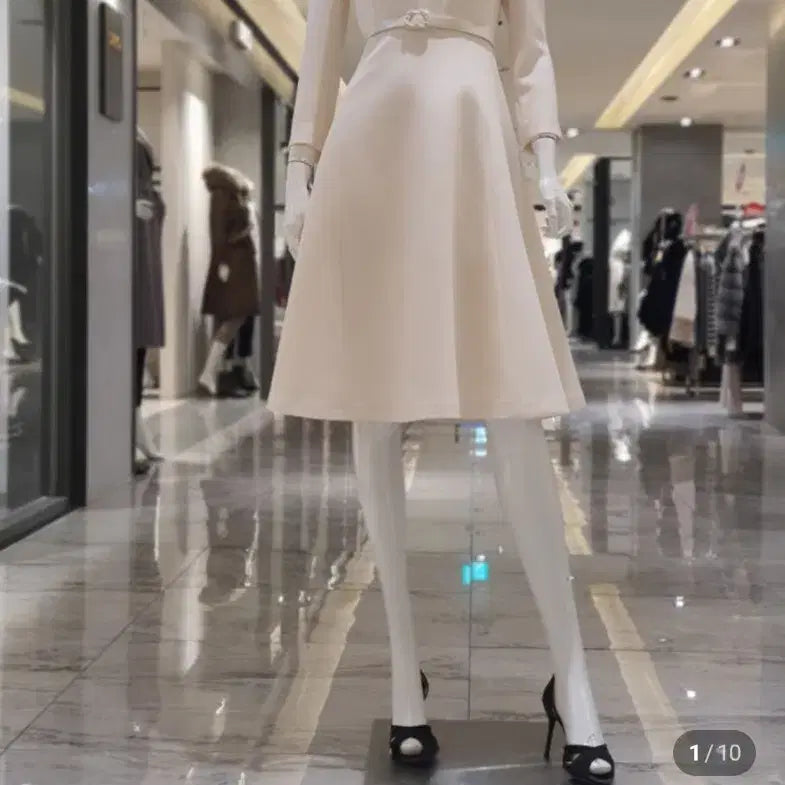 [BUNJANG] JIGOTT Square Neck Flare Two-Piece Wedding Guest Dress / 지고트 스퀘어넥 플레어 2부 피로연 상견례 원피스