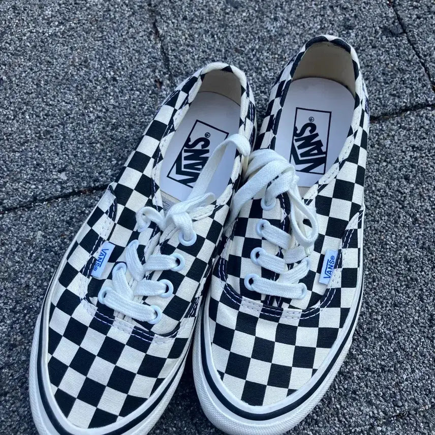 [BUNJANG] Vans Anaheim Authentic Checkerboard Style 44 / 반스 애너하임 어센틱 체커보드 스타일44 230