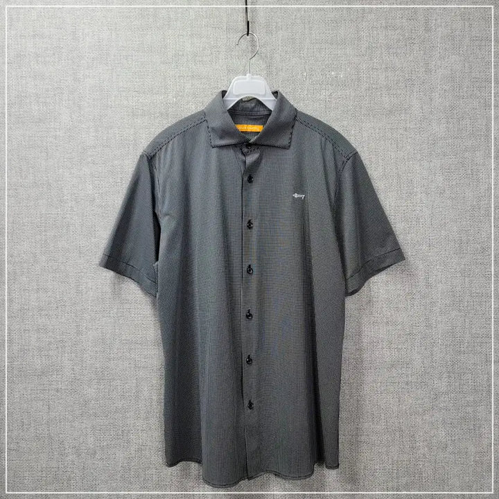 [BUNJANG] Louis Castel Black Pattern Short Sleeve Shirt Men&
