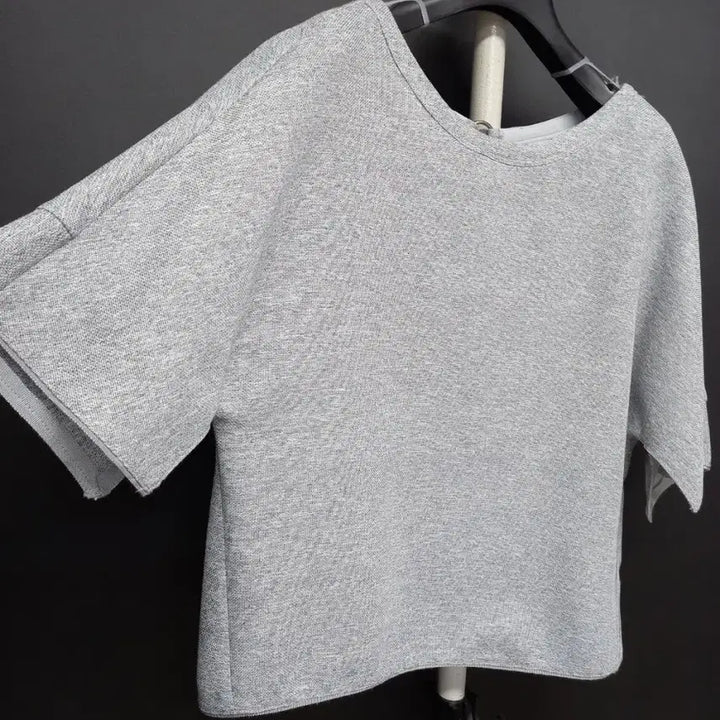 [BUNJANG] Nice Claup Spring Summer Short Blouse Grey / 새 나이스클랍 춘하 숏 블라우스 55.66