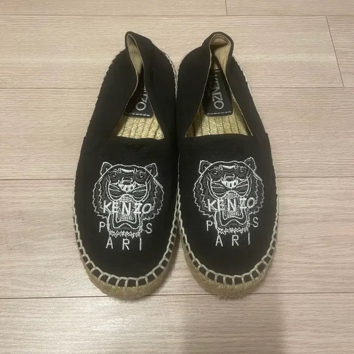 [BUNJANG] KENZO Black Espadrille Slip-on Shoes / KENZO 겐조 블랙 에스파드류 슬립온