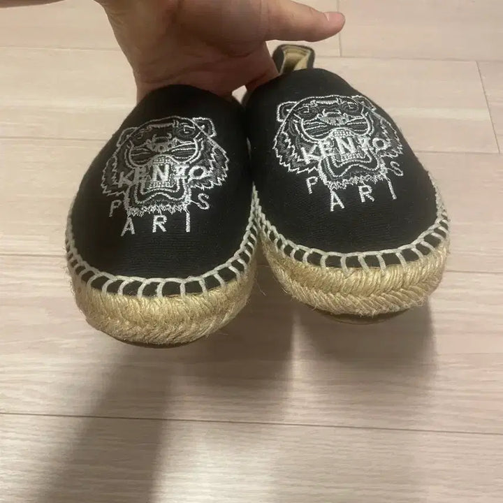 [BUNJANG] KENZO Black Espadrille Slip-on Shoes / KENZO 겐조 블랙 에스파드류 슬립온