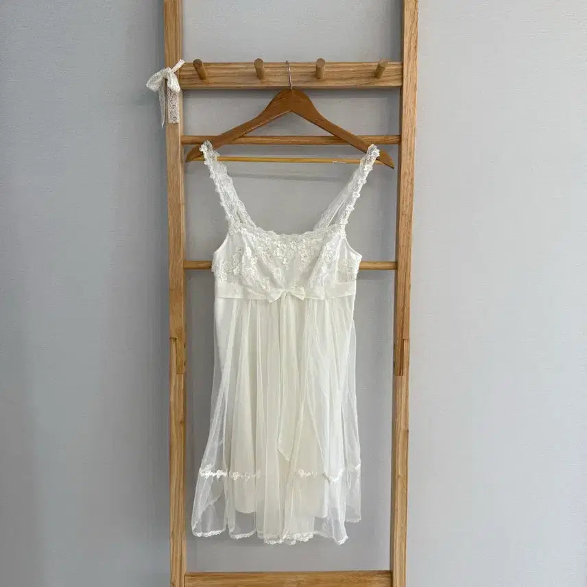 [BUNJANG] Lace Detail Slip Dress / 레이스디테일 슬립원피스