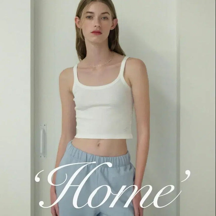 [BUNJANG] Homebody Things Baby Crop Top Ivory / 홈바디띵즈 Baby Crop Top Ivory