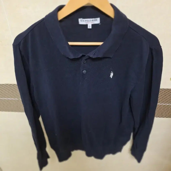 [BUNJANG] U.S. POLO ASSN. Navy Collared Knit L / 