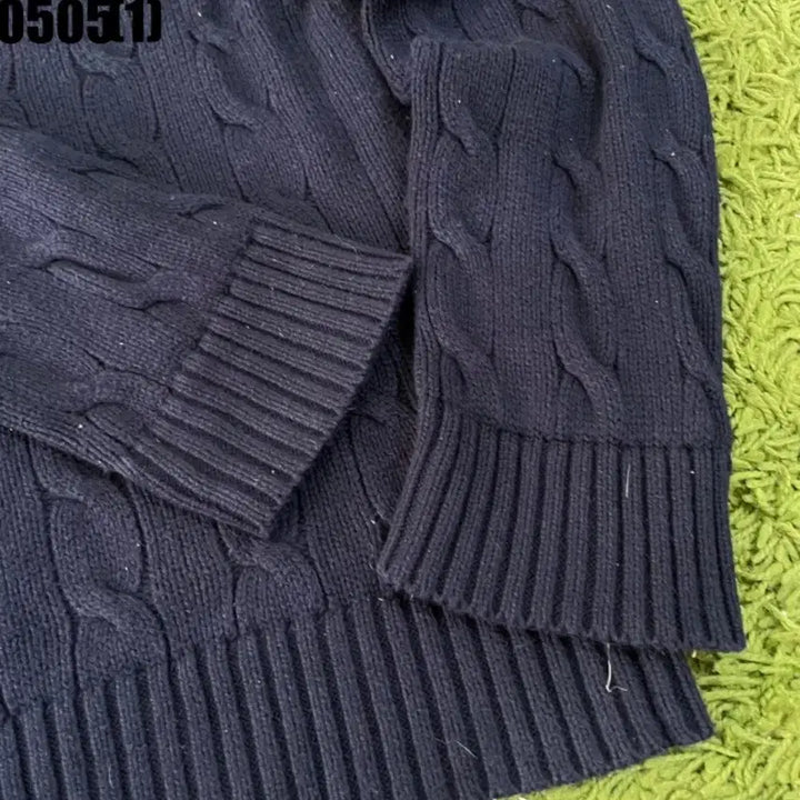 [BUNJANG] Polo Ralph Lauren Cable Knit Sweater Navy L / 폴로 랄프로렌 케이블 니트 네이비 L