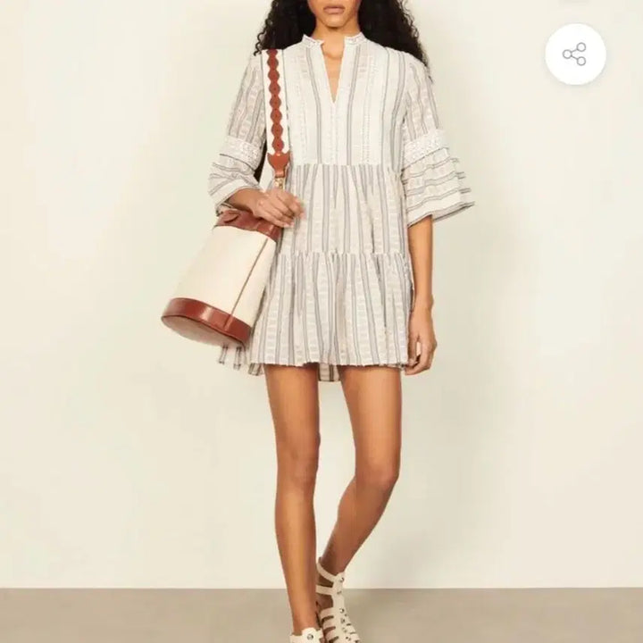 [BUNJANG] Sandro Flare Mini Dress / 산드로 플레어 미니 원피스