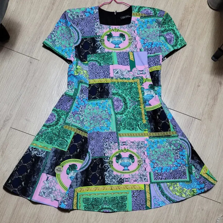 [BUNJANG] Versace Multicolor Dress / 베르사체 멀티컬러 원피스