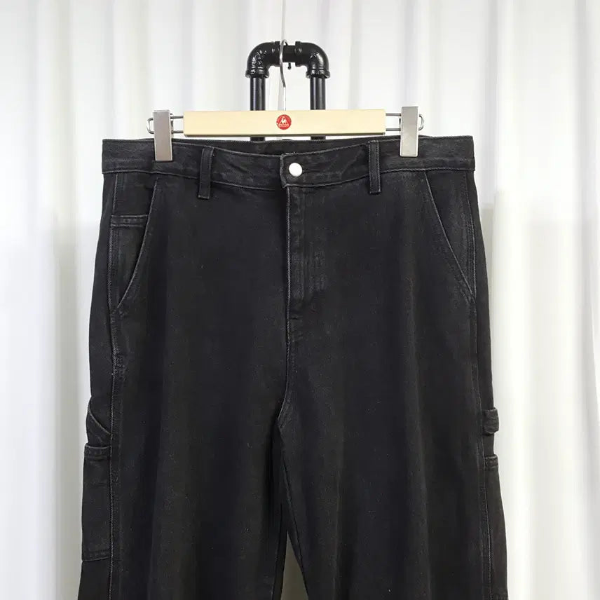 [BUNJANG] Oil Jang Black Cargo Pants 34 Inch / 24년 무신사 블랙 청카고바지 34인치 오일장 87 14