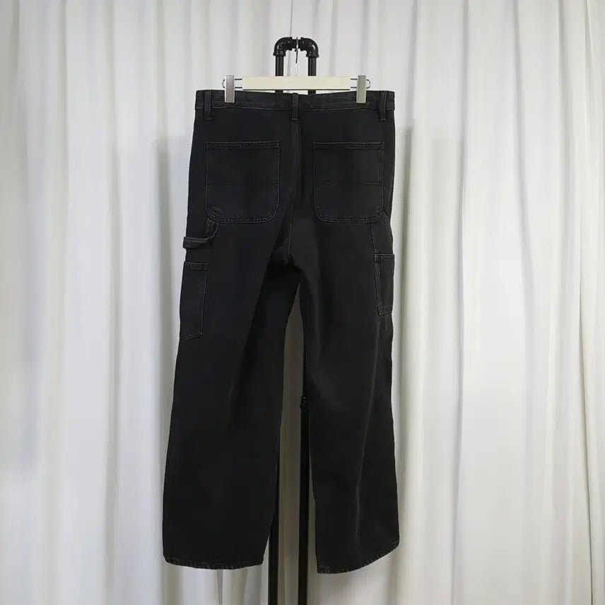 [BUNJANG] Oil Jang Black Cargo Pants 34 Inch / 24년 무신사 블랙 청카고바지 34인치 오일장 87 14